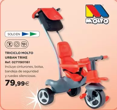 Oferta de Molto - Triciclo Urban Trike por 79,99€ en Hipercor