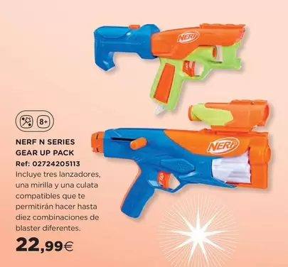 Oferta de Nerf - N Series Gear Up Pack por 22,99€ en Hipercor