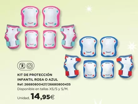 Oferta de Kit De Protección Infantil Rosa O Azul por 14,95€ en Hipercor