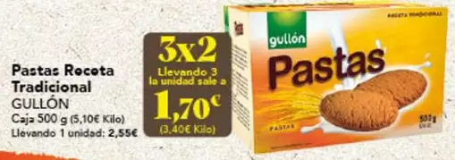 Oferta de Gullón - Pastas Receta Tradicional por 2,55€ en Gadis