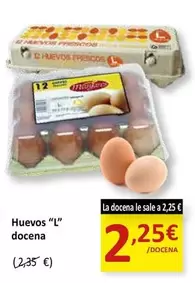 Oferta de Huevos L Docena  por 2,25€ en SPAR