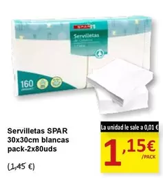 Oferta de Spar - Servilletas por 1,15€ en SPAR