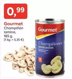 Oferta de Gourmet - Champinon Lamina por 0,99€ en Suma Supermercados