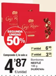 Oferta de Nestlé - Bombones por 6,49€ en SPAR Fragadis