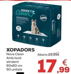 Oferta de Nova Clean - Empapadores por 17,99€ en Kiwoko