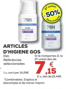 Oferta de Psh - Articulos De Higiene Perros por 14,29€ en Kiwoko