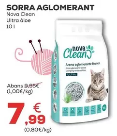 Oferta de Nova Clean - Arena Aglomerante por 7,99€ en Kiwoko