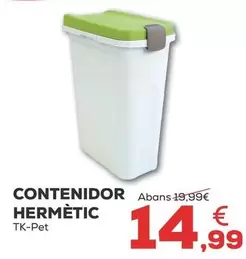 Oferta de Tk-Pet - Contenedor Hermetico por 14,99€ en Kiwoko