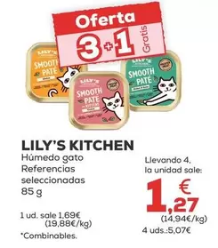 Oferta de Lily's Kitchen - Humedo Gato Referencias Seleccionadas por 1,69€ en Kiwoko