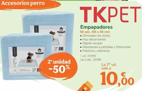 Oferta de Tk-Pet - Empapadores  por 19,99€ en Tiendanimal