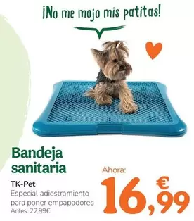 Oferta de Tk-Pet - Bandeja Sanitaria por 16,99€ en Tiendanimal