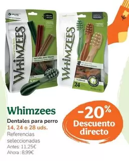 Oferta de Whimzees - Dentales Para Perro por 8,99€ en Tiendanimal