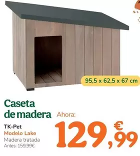 Oferta de Tk-Pet - Caseta De Madera por 129,99€ en Tiendanimal