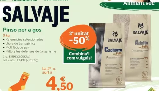 Oferta de Salvaje - Pienso Para Perro por 8,99€ en Tiendanimal