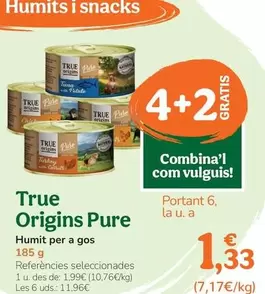 Oferta de True Origins - Pure Húmedo Para Perro por 1,99€ en Tiendanimal