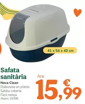 Oferta de Nova Clean - Bandeja Sanitaria por 15,99€ en Tiendanimal