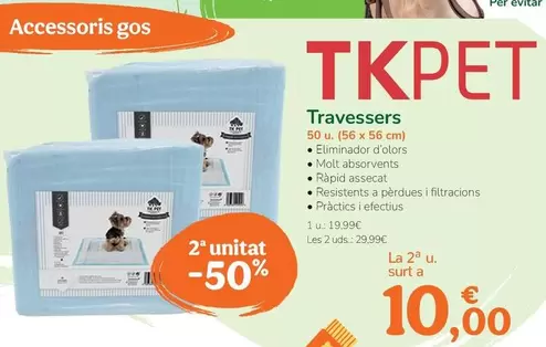 Oferta de Tk-Pet - Empapadores  por 19,99€ en Tiendanimal