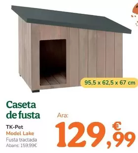 Oferta de Tk-Pet - Caseta De Madera por 129,99€ en Tiendanimal