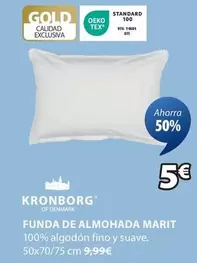 Oferta de Kronborg - Funda De Almohada Marit por 5€ en JYSK