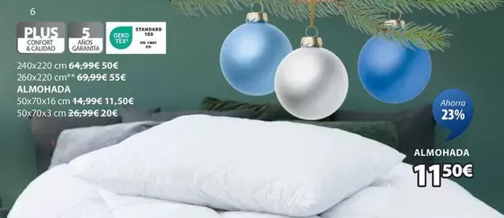 Oferta de Plus - Almohada por 11,5€ en JYSK