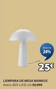 Oferta de Markus - Lámpara De Mesa Markus por 25€ en JYSK