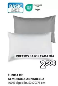 Oferta de Basic - Funda De Almohada Annabella por 2,5€ en JYSK