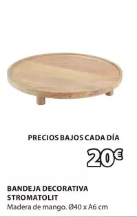 Oferta de Mango - Bandeja Decorativa Stromatolit por 20€ en JYSK