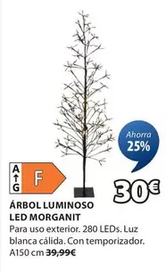 Oferta de Árbol Luminoso Led Morganit por 30€ en JYSK