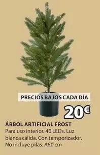 Oferta de Frost - Árbol Artificial Frost por 20€ en JYSK