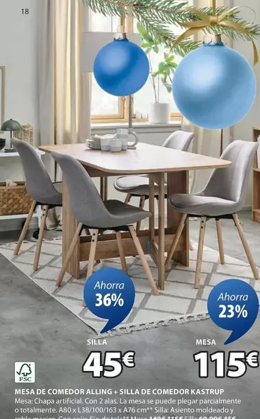 Oferta de Five - Mesa De Comedor Alking por 45€ en JYSK