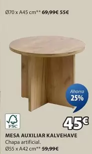 Oferta de Mesa Auxiliar Kalvehave por 45€ en JYSK