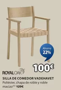 Oferta de Royal Oak - Silla De Comedor Vadehavet por 100€ en JYSK