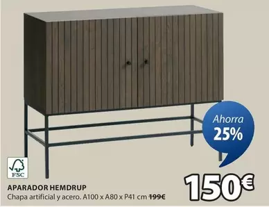 Oferta de Aparador Hemdrup por 150€ en JYSK