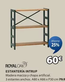 Oferta de Royal Oak - Estanteria Intrup por 60€ en JYSK