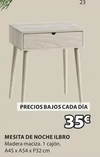 Oferta de Mesita De Noche Ilbro por 35€ en JYSK