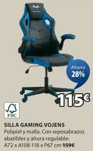 Oferta de Gaming - Silla Gaming Vojens por 115€ en JYSK