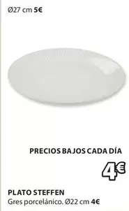 Oferta de Plato Steffen por 4€ en JYSK