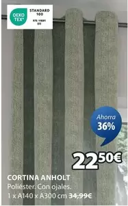 Oferta de Standard - Cortina Anholt por 22,5€ en JYSK