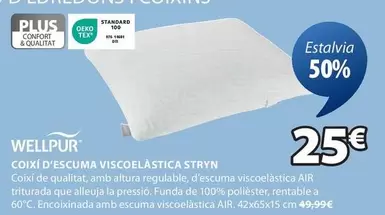 Oferta de Wellpur - Coixi D'escuma Viscoelastica Stryn por 25€ en JYSK