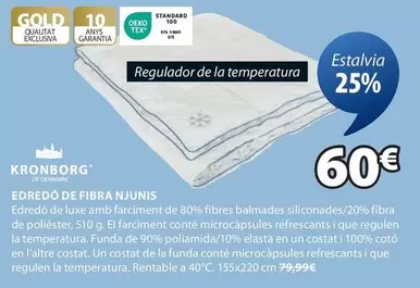 Oferta de Kronborg - Edredon De Fibra Njunis por 60€ en JYSK