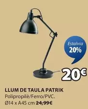 Oferta de Llum De Taula Patrik por 20€ en JYSK