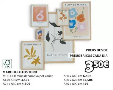 Oferta de Flower - Marc De Fotos Tord por 3,5€ en JYSK