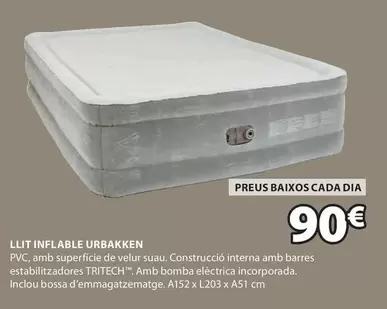 Oferta de Llit Inflable Urbanken por 90€ en JYSK