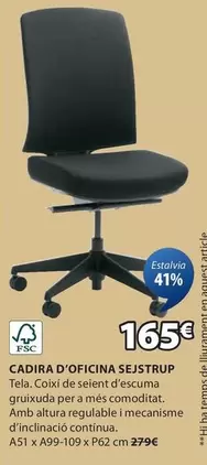 Oferta de Cadira D'oficina Sejstrup por 165€ en JYSK