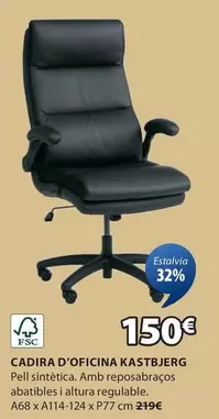 Oferta de Cadira D'oficina Kastbjerg por 150€ en JYSK