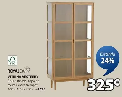 Oferta de Royal Oak - Vitrina Vesterby por 325€ en JYSK