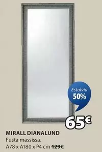 Oferta de Mirall Dianalund - Fusta Massissa por 65€ en JYSK