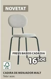 Oferta de Dia - Cadira De Menjador Malt por 16,5€ en JYSK