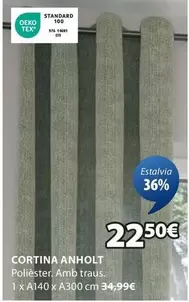 Oferta de Standard - Cortina Anholt por 22,5€ en JYSK