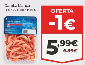 Oferta de Gamba Blanca por 5,99€ en La Sirena